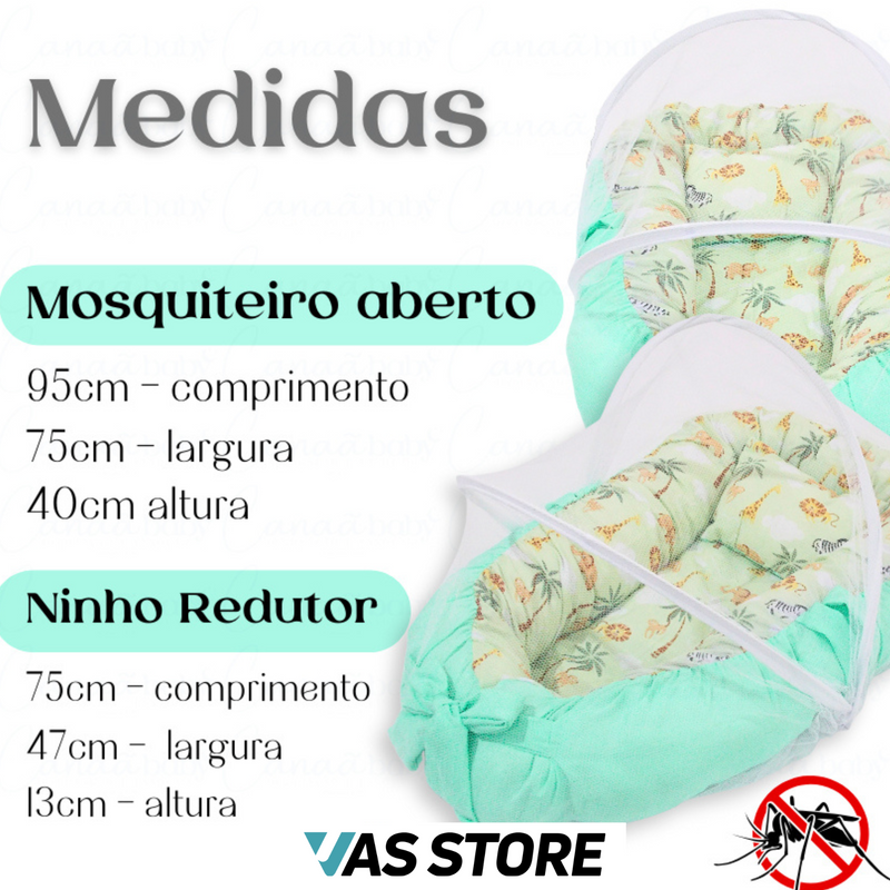 COMPRE UM NINHO PARA BEBÊ E GANHE UM MOSQUITEIRO - NINHO VASBABY!